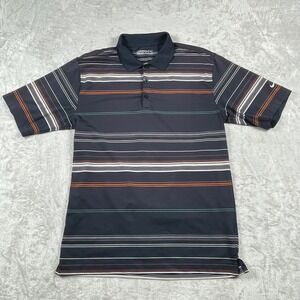 Nike Golf Dri Fit Polo Shirt Striped Short‎ Sleeve Mens